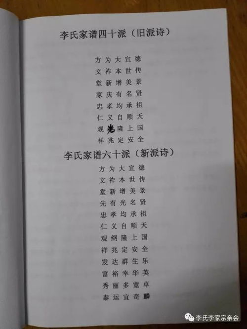 李氏家谱字辈查询(李氏家谱字辈查询大全) 李氏家谱字辈查询(李氏家谱字辈查询大全)