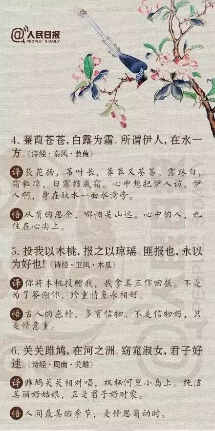 诗经中最唯美的句子取名(诗经里唯美的名字诗经里好听的词语) 诗经中最唯美的句子取名(诗经里唯美的名字诗经里好听的词语)