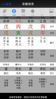 八字命盘解析对照表（八字命盘含义）