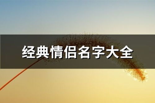情侣名字用双方姓名(双方名字的情侣名) 情侣名字用双方姓名(双方名字的情侣名)