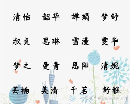 诗经楚辞中寓意美好的女孩名字（诗经楚辞女孩名字大全集2018）