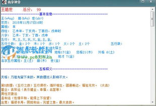 生辰八字五行查询起名（生辰八字五行查询起名字）