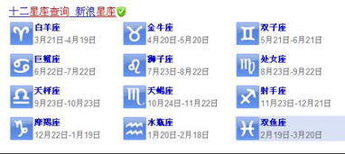 星座查询（星座查询入口）
