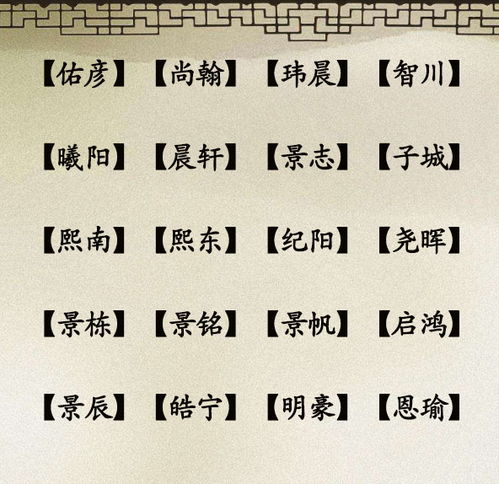 男孩顺口响亮的名字（男孩好听顺口的名字）