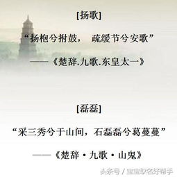 楚辞诗经取名男孩名字（楚辞诗经男孩起名）