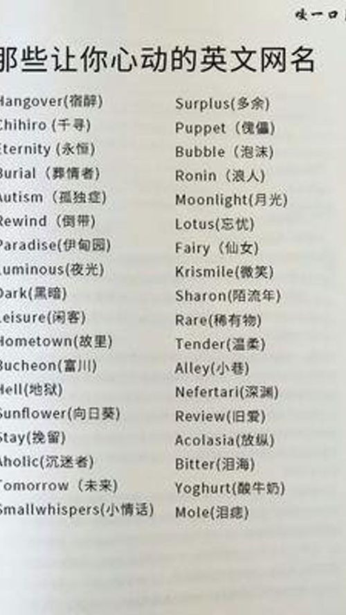 四字干净的网名(四字干净的网名英文) 四字干净的网名(四字干净的网名英文)