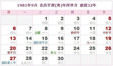 1981年农历9月24日是什么星座(1981年农历9月24日是阳历几号) 1981年农历9月24日是什么星座(1981年农历9月24日是阳历几号)