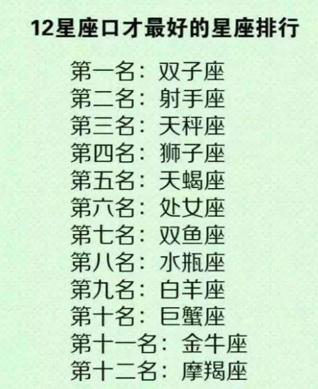 星座表十二星座表运势（星座表十二星座表排名）