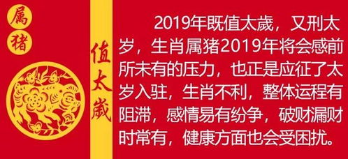 2019犯太岁的4大生肖:2019犯太岁四大生肖运势解析,化解灾厄的智慧与建议 2019犯太岁的4大生肖:2019犯太岁四大生肖运势解析,化解灾厄的智慧与建议