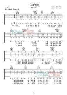 一万次悲伤吉他谱原版(理想三旬吉他谱原版) 一万次悲伤吉他谱原版(理想三旬吉他谱原版)