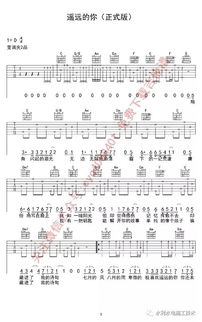 遥远的你吉他谱(遥远的你吉他谱扫弦) 遥远的你吉他谱(遥远的你吉他谱扫弦)