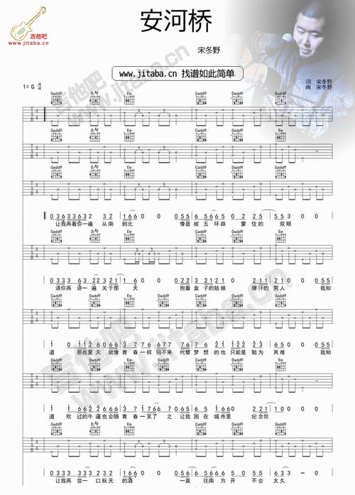 安和桥吉他谱(安和桥吉他谱 2) 安和桥吉他谱(安和桥吉他谱 2)
