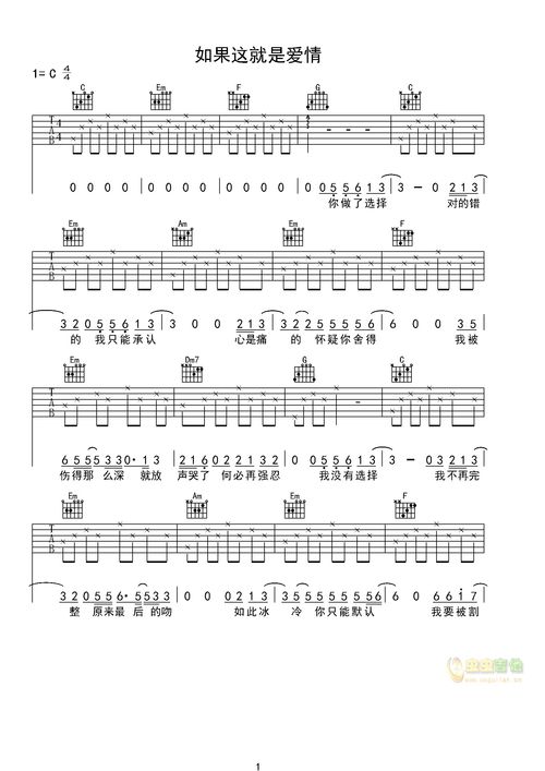 你把我灌醉吉他谱(你把我灌醉吉他谱F调) 你把我灌醉吉他谱(你把我灌醉吉他谱F调)