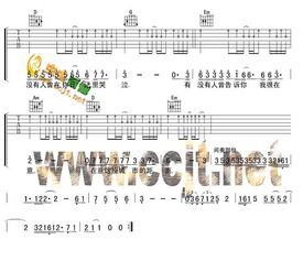 有没有人告诉你吉他谱c调（再回首吉他谱c调）