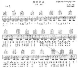 那些花儿吉他谱（朴树那些花儿吉他谱）