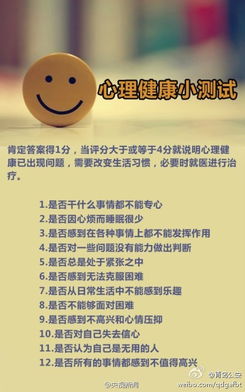 心理健康测试问卷：心理健康测试问卷，科学评估与自我关怀指南