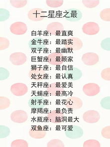 十二星座日期排行表:2023年十二星座日期对照表,你的生日匹配哪个星座?精准划分日期+星座性格全解析