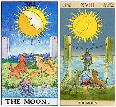 moon 塔罗牌:月光下的心灵迷宫,塔罗牌中的月亮意象解析 moon 塔罗牌:月光下的心灵迷宫,塔罗牌中的月亮意象解析