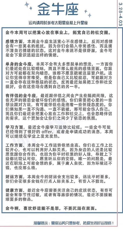 星座运势3.21-3.28:2024年3月21日-3月28日星座运势全息揭秘,春分能量启动,机遇与挑战并存!