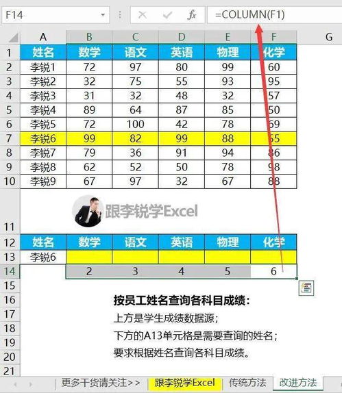column函数vlookup：Excel函数组合技巧，COLUMN函数与VLOOKUP的动态匹配