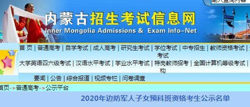 招生考试信息网（内蒙古招生考试信息网）