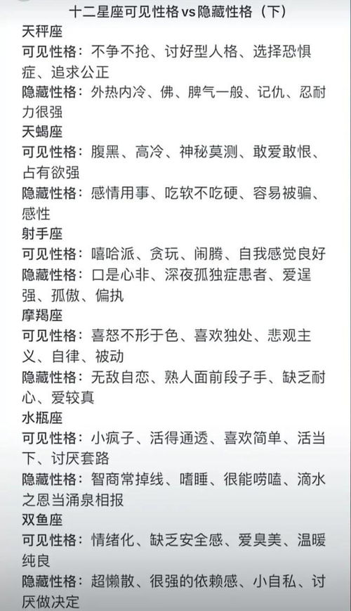 12星座性格特点表：12星座性格全解析，你的星座藏着哪些隐藏天赋与潜在挑战？