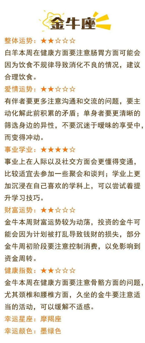 第一星座运势今日运势：第一星座运势今日运势，精准预测12星座运势亮点+避雷指南
