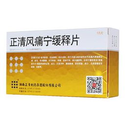 正清风痛宁缓释片说明书：正清风痛宁缓释片说明书详解，适应症、用法用量与注意事项