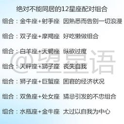 12星座的情侣配对表：12星座情侣配对黄金组合，从默契度到矛盾化解指南