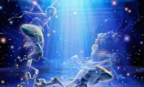 十二星座的美人鱼尾巴：星辰与海洋的邂逅，十二星座美人鱼 tails 的奇幻图鉴