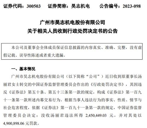 内幕交易避损！603880实控人被罚