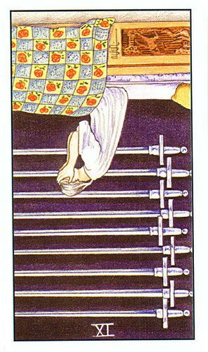 塔罗牌中宝剑7代表什么:塔罗牌中的宝剑7,潜意识的防御与心理的博弈 塔罗牌中宝剑7代表什么:塔罗牌中的宝剑7,潜意识的防御与心理的博弈