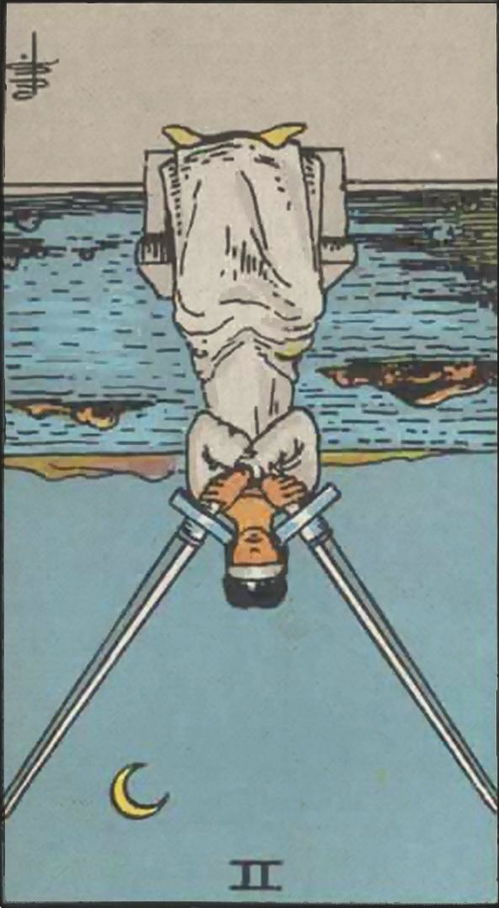 塔罗牌中宝剑2代表什么:塔罗牌中的宝剑2,困境与抉择的象征