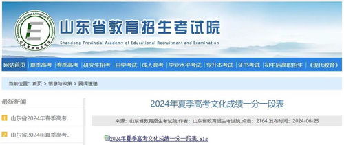 山东省教育考试院(山东省教育考试院官网一分一段表)