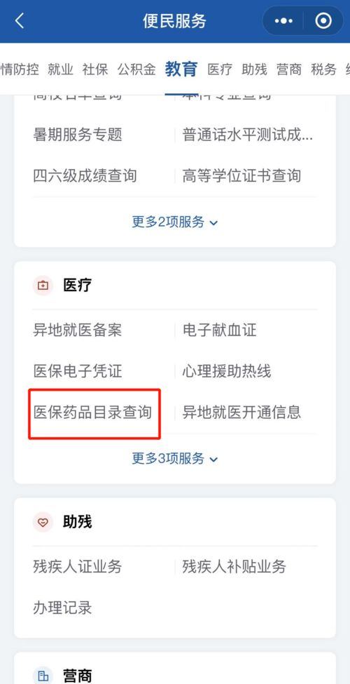 医保药品目录查询入口：医保药品目录查询入口，轻松掌握个人医保用药信息