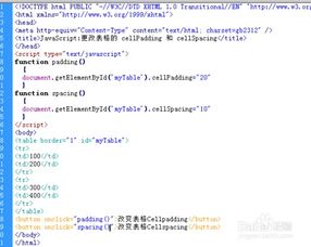 cellspacing和cellpadding:HTML表格属性,cellspacing与cellpadding详解
