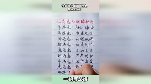 属相生肖配对姻缘配对表:揭秘,属相生肖配对姻缘配对表,传统文化中的婚恋智慧全解析