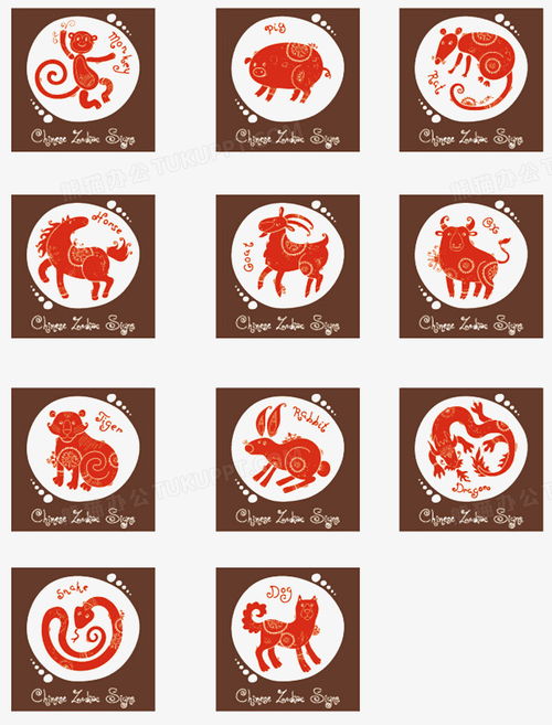 12生肖图案大全图片：十二生肖图案大全图片，从传统纹样到现代设计的文化传承