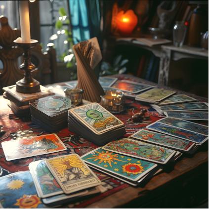 另外一个头像上塔罗牌：神秘面纱，另外一个头像上塔罗牌的数字世界