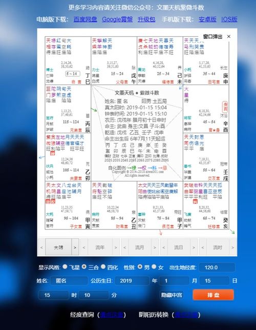 紫微斗数排盘免费解析：免费解析，紫微斗数排盘的入门指南与命理启示
