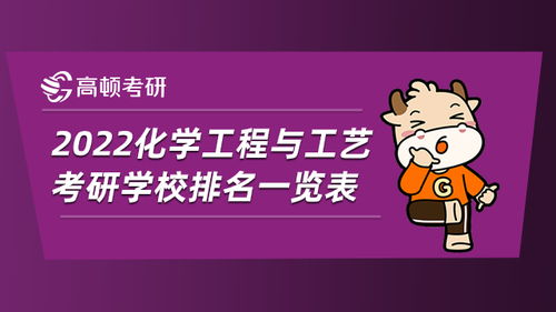 化学工程与工艺考研学校排名(化学工程与工艺考研学校排名教育部)