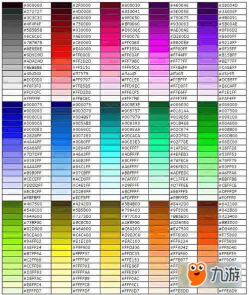 颜色代码编号对照表：颜色代码编号对照表，从基础到应用的全面指南