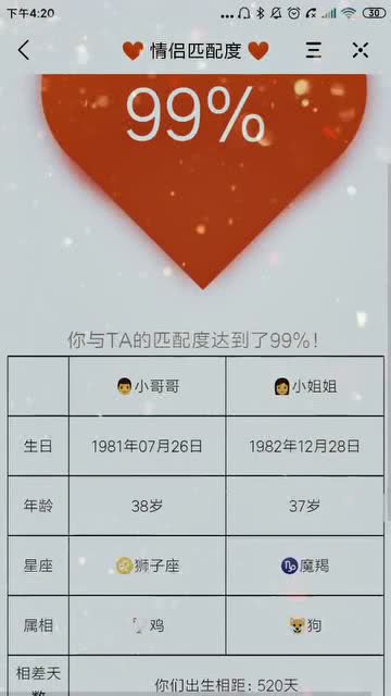情侣匹配值免费测试:测测你们是不是天造地设的一对!情侣匹配值免费测试全解析
