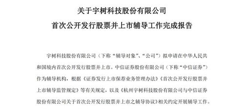宇树科技IPO辅导完成