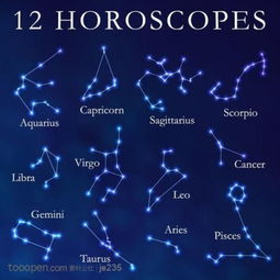 十二星座图片星空图:银河璀璨,十二星座星空图里的宇宙诗篇 十二星座图片星空图:银河璀璨,十二星座星空图里的宇宙诗篇